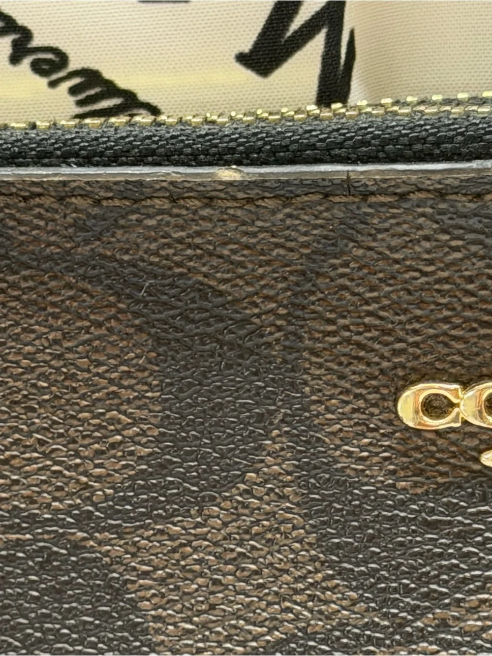 coach double zip wristlet wallet in signature canvas